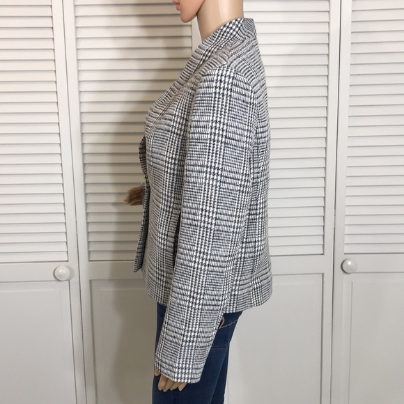 Club Monaco Wool Blend Glen Plaid Blazer Size 8 - Picture 13 of 15